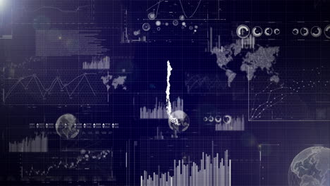 Unternehmenshintergrund-Des-Landes-Chile-Mit-Abstrakten-Elementen-Von-Datenanalysediagrammen.-Ich-Zeige-Ein-Technologisches-Video-Zur-Datenanalyse-Mit-Globus,-Wachstum,-Grafiken-Und-Statistischen-Daten-Des-Landes-Chile.