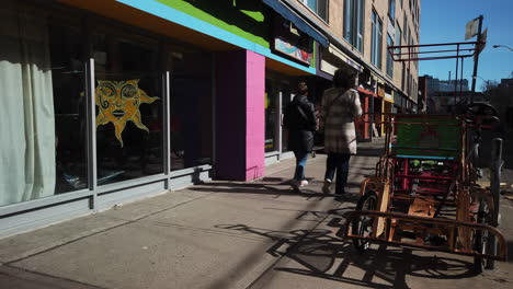 Wide-shot-of-pedestrians-in-Kensington-Market