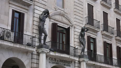 Gebäude-Der-Caja-Cantabria-Bankstiftung-In-Der-Innenstadt-Von-Santander,-Spanien