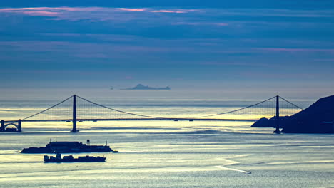 Puente-De-La-Bahía-De-La-Ciudad-De-San-Francisco---Timelapse