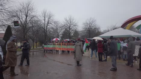 Protesters-marching-through-Glasgow-Green-for-the-people-of-Gaza