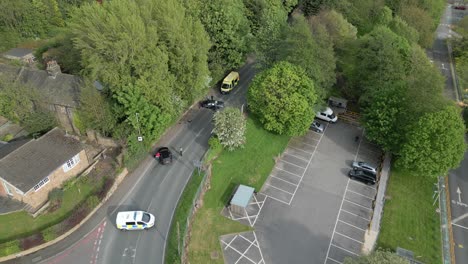 editorial-aerial-views-of-a-road-traffic-accident-between-drivers-in-the-UK