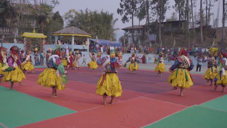 Dies-Ist-Ein-Traditionelles-Buddhistisches-Fest,-Das-Jedes-Jahr-Im-Pedong-Kloster-Stattfindet