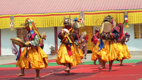 Dies-Ist-Ein-Traditionelles-Buddhistisches-Fest,-Das-Jedes-Jahr-Im-Pedong-Kloster-Stattfindet