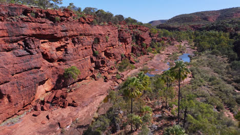 Palm-Valley,-Northern-Territory,-Australien---Drohnenaufnahmen