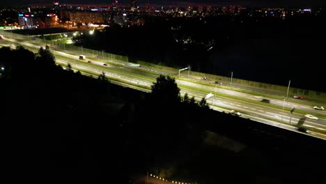 Aerial-Viev-of-Katowice-City-at-Night