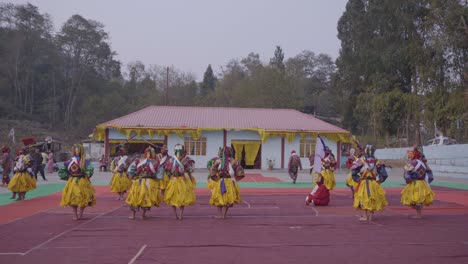 Dies-Ist-Ein-Traditionelles-Buddhistisches-Fest,-Das-Jedes-Jahr-Im-Pedong-Kloster-Stattfindet