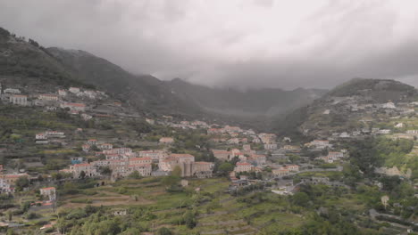 Drone-shot-over-a-suburban-town-in-Italy