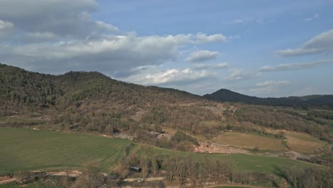 Aerial-view-of-a-fields-on-a-rural-mediterranean-area