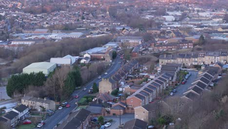 Aerial-video-footage-of-industrial-buildings-and-housing