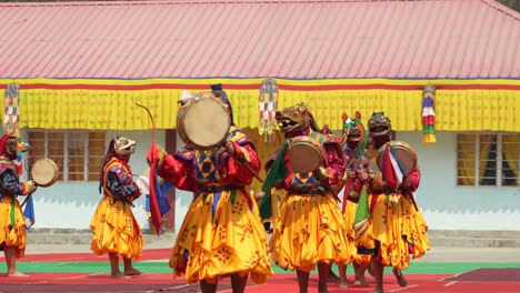 Dies-Ist-Ein-Traditionelles-Buddhistisches-Fest,-Das-Jedes-Jahr-Im-Pedong-Kloster-Stattfindet