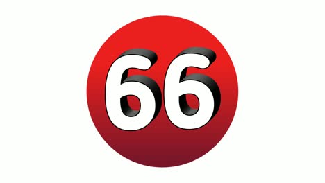 3D-Number-66-sixty-six-sign-symbol-animation-motion-graphics-icon-on-red-sphere-on-white-background,cartoon-video-number-for-video-elements