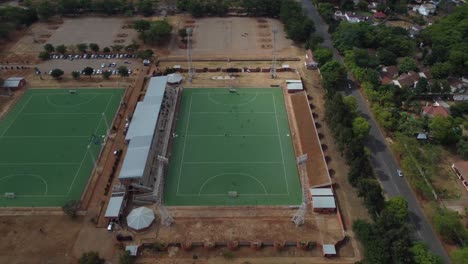 Video-De-Drones-Del-Estadio-De-Hockey-De-Khumalo-En-Bulawayo,-Zimbabwe