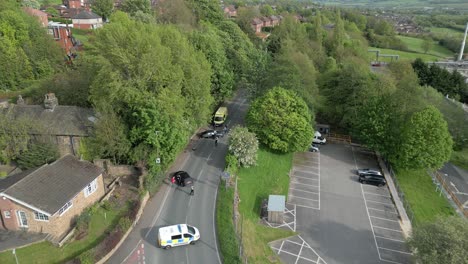 editorial-aerial-views-of-a-road-traffic-accident-between-drivers-in-the-UK