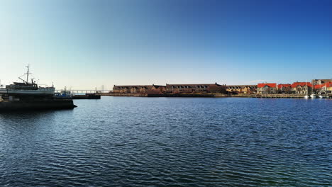 Sea-View-Of-Ön-in-Malmö-City-In-Sweden---Wide-Shot