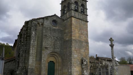 Church-of-Santa-Maria-de-Codosedo-in-Sarreaus,-Ourense,-Galicia,-Spain