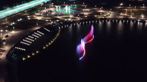 ESTABLISHING-SHOTSA-drone-camera-is-moving-from-above-to-the-front-where-the-fountain-show-is-taking-place-as-well-as-the-laser-show