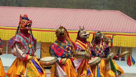 Dies-Ist-Ein-Traditionelles-Buddhistisches-Fest,-Das-Jedes-Jahr-Im-Pedong-Kloster-Stattfindet