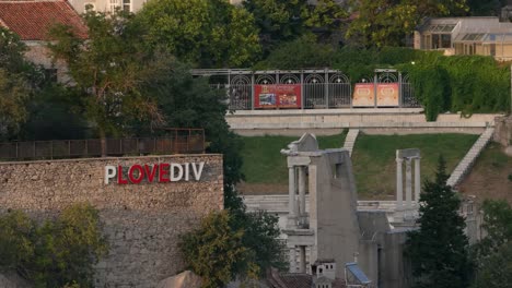 Letter-sign-of-the-city-of-Plovdiv