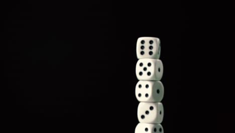 Moving-in-focus-shot-of-dice-stack