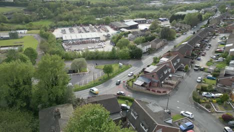 editorial-aerial-views-of-a-road-traffic-accident-between-drivers-in-the-UK