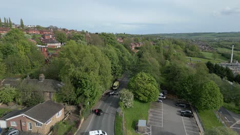 editorial-aerial-views-of-a-road-traffic-accident-between-drivers-in-the-UK