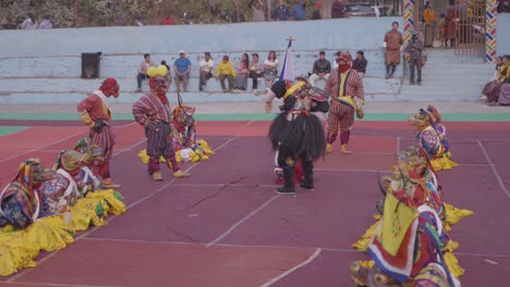 Dies-Ist-Ein-Traditionelles-Buddhistisches-Fest,-Das-Jedes-Jahr-Im-Pedong-Kloster-Stattfindet