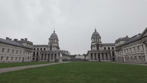 People-Outside-The-Old-Royal-Naval-College-Building-In-Greenwich