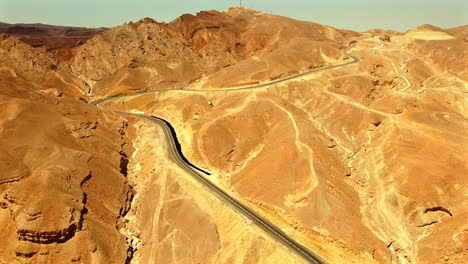 drone-footage-highway-view-above-mountains