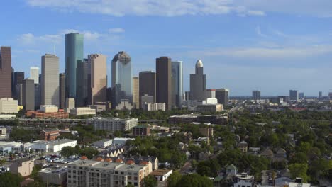 Toma-De-Drones-Del-Centro-De-Houston,-Texas-Y-Sus-Alrededores.