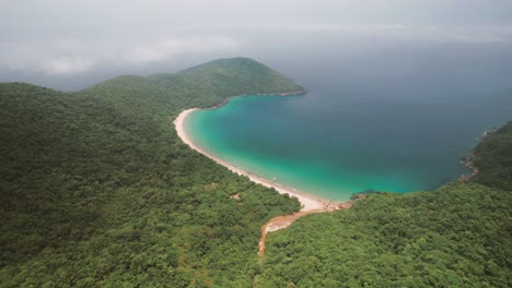 Big-island-Ilha-Grande-tropical-beach-Angra-dos-Reis,-Rio-de-Janeiro,-Brazil