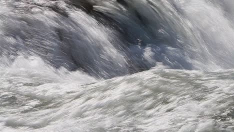 Fast-flowing-river-in-close-up