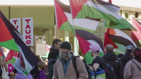 Finnische-Bevölkerung-Bei-Kundgebung-Für-Waffenstillstand-In-Tuli-Tauko-In-Palästina