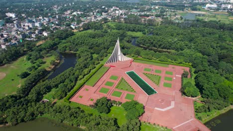 Ruhige-Luftaufnahme-Des-National-Martyrs-Memorial-Von-Bangladesch