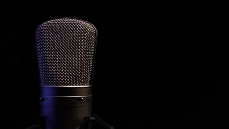 Professional-Studio-Microphone,-Close-Up-With-Copyscape