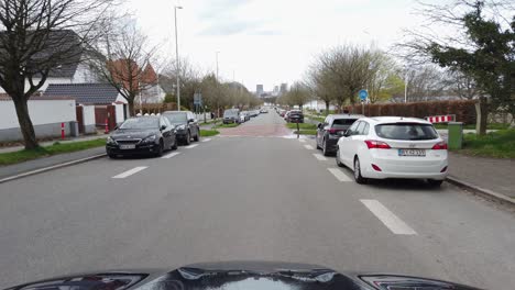 POV-Aufnahmen-Einer-Fahrt-Durch-Die-Straßen-Von-Aaurhus