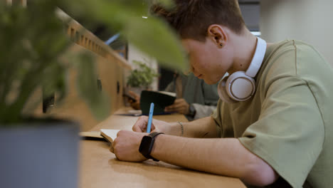 Young-man-working