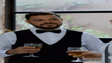 Groom-toasting-with-friends