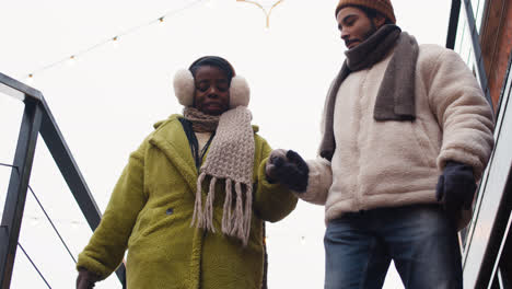 Black-couple-walking-together