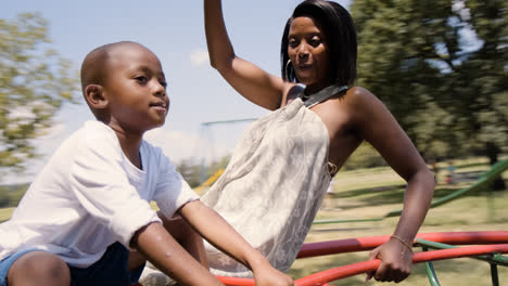 Mother-and-son-at-the-playground