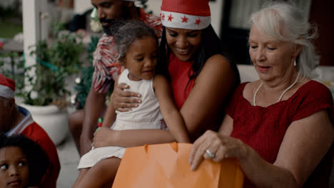 Happy-woman-smiling-with-santa-hat