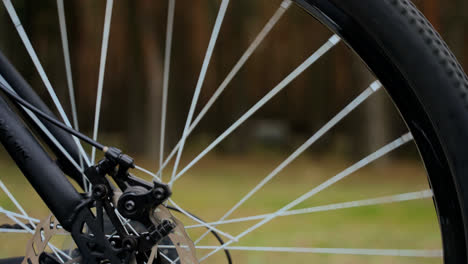 Close-up-of-wheel-bike