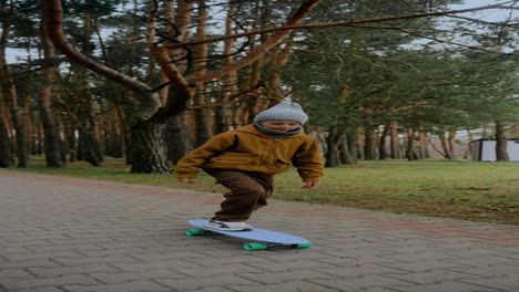 Kid-on-skateboard