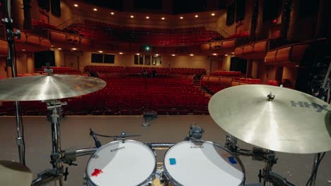 Drum-set-perspective-inside-of-North-Shore-Center-for-the-Performing-Arts-in-Skokie