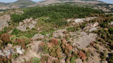 Árboles-De-Otoño-En-El-Santuario-Tracio-Harman-Kaya-En-Las-Montañas-Ródope,-Bulgaria