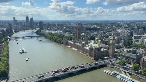 Vista-Del-Río-Támesis-Desde-La-Noria-De-Ferries-London-Eye