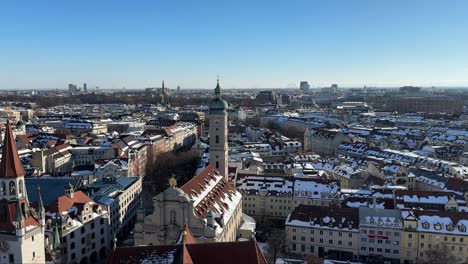 Munich-town-aerial-view-from-top-of-st-peters-church
