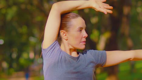 Woman,-slow-relaxed-stretching-exercises