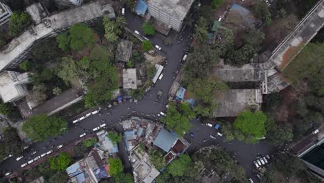 Sustainable-City-Intersection-Traffic-with-Clean-Roads-Aerial-View