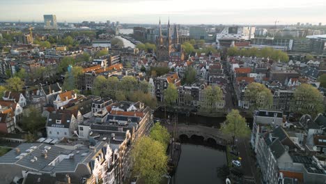 Increíble-Toma-De-Drone-Sobre-Los-Canales-De-Amsterdam